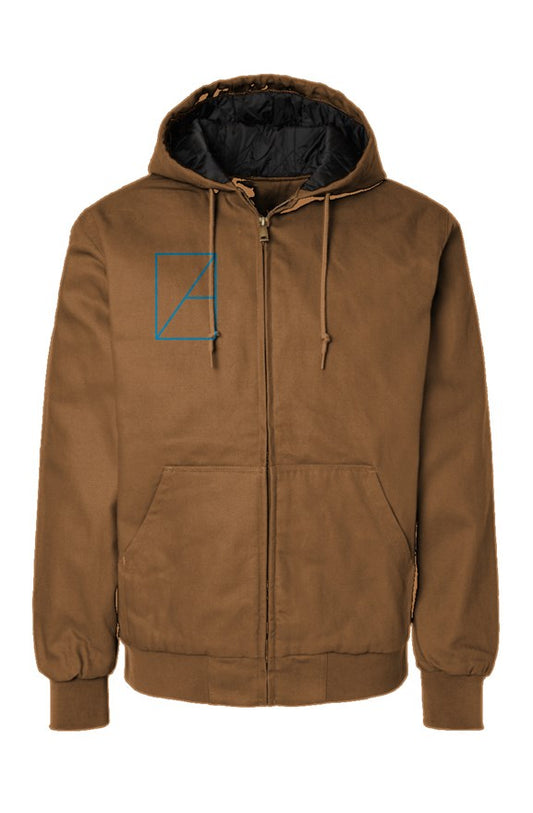 'ZA' CANVAS WORKWEAR JACKET- Saddle