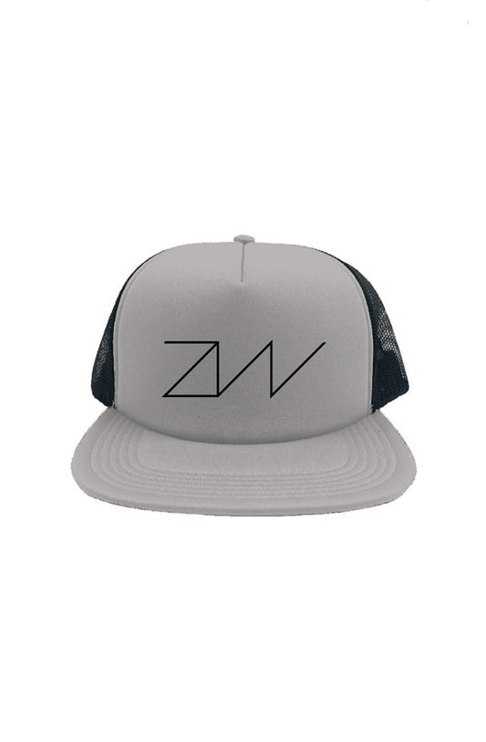 'ZW' FOAM FRONT TRUCKER CAP- GREY