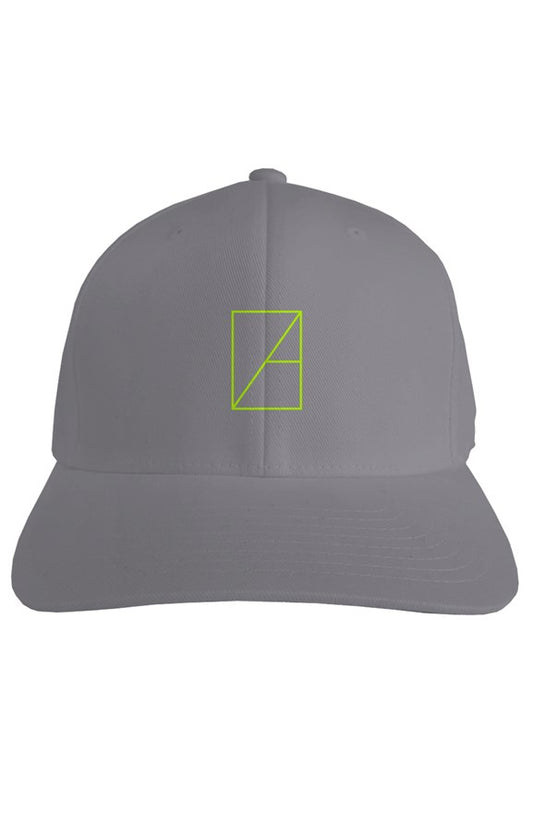 'ZA' FITTED BASEBALL CAP-GREY