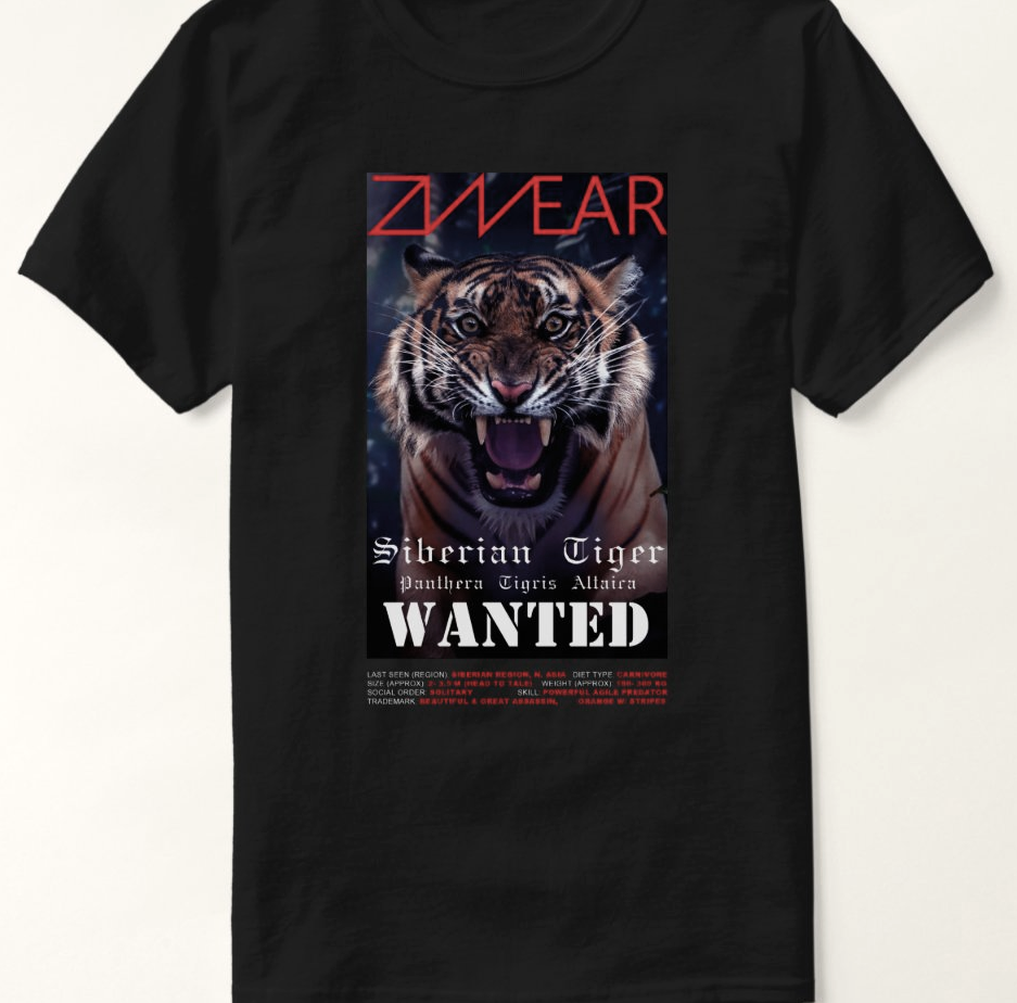 Siberian Tiger- ENDangered Series- Tshirt