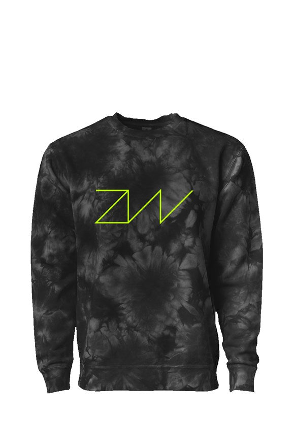 ZW Logo - Sweatshirt Tie Dye Crewneck (black)