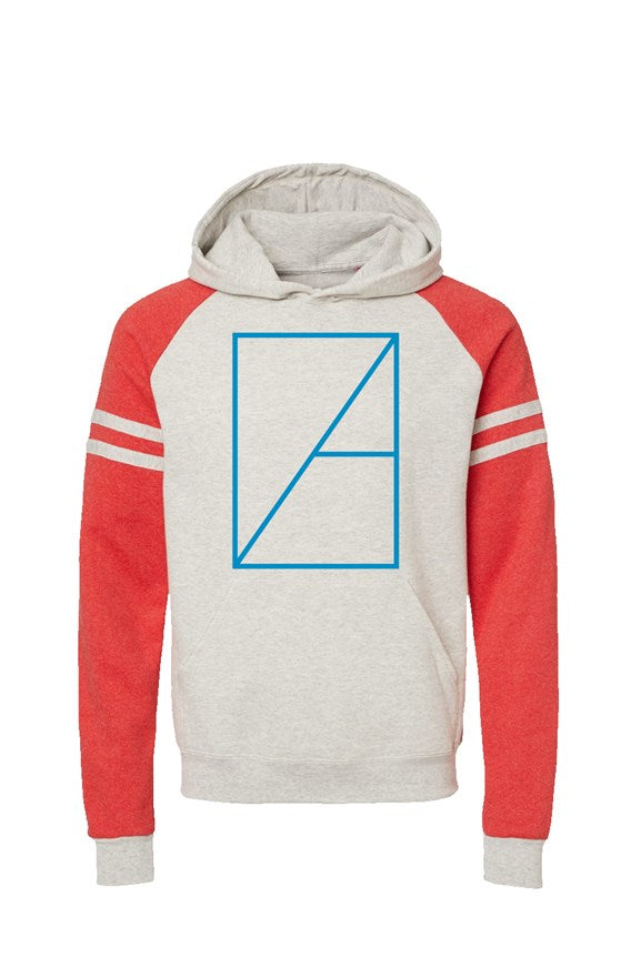 ZA Logo - Varsity Raglan Hoodie (blue/red)