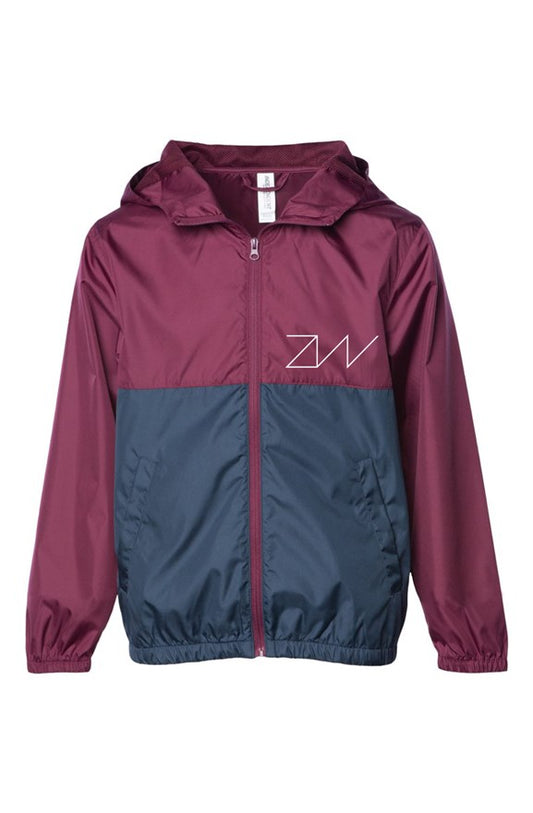 ZW Logo - Lightweight Windbreaker Jacket (maroon/n