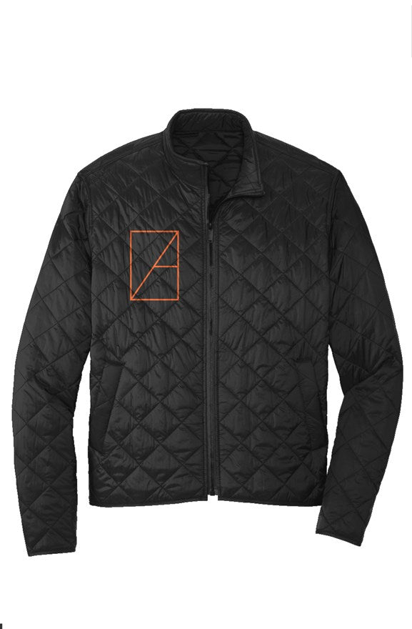 ZA - Quilted Full-Zip Jacket (orange/black)